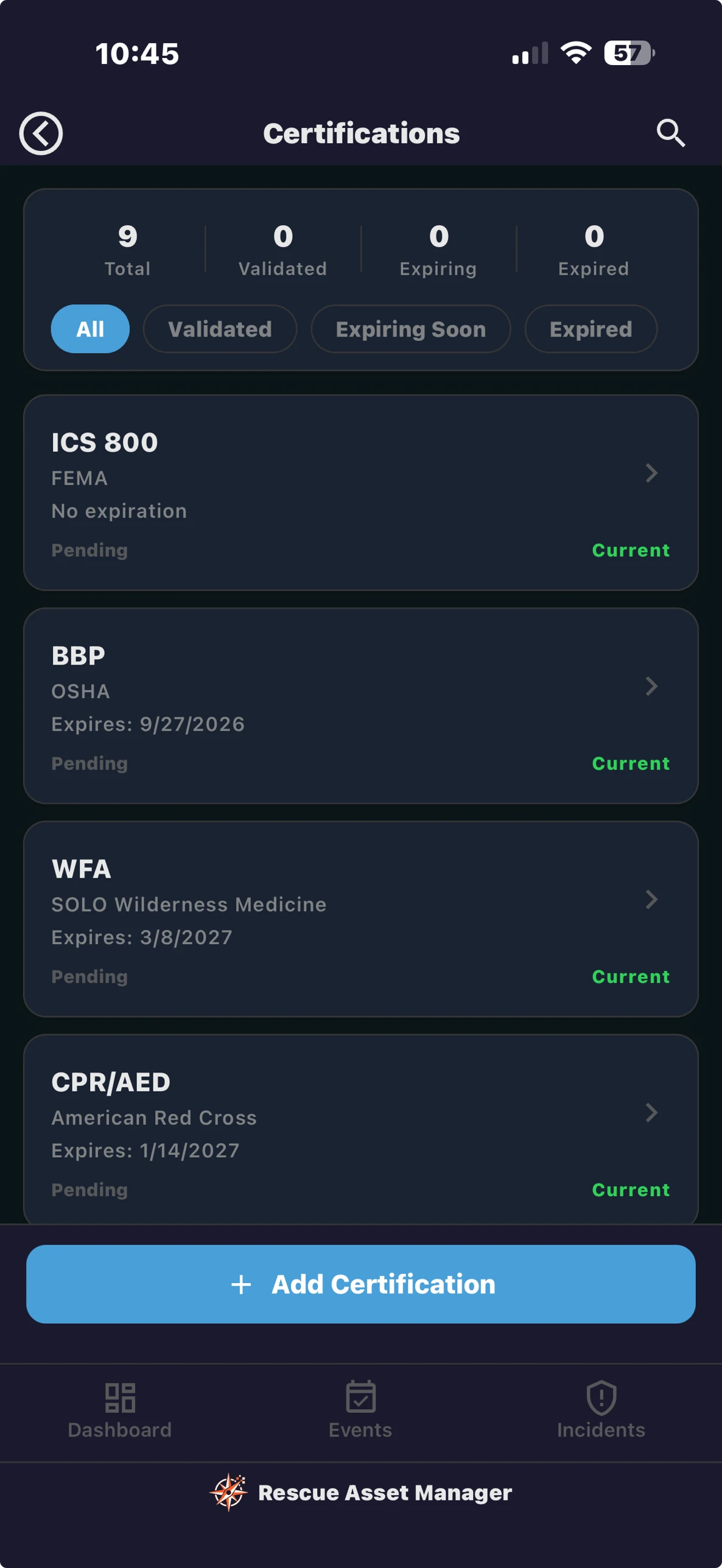 Mobile Certifications